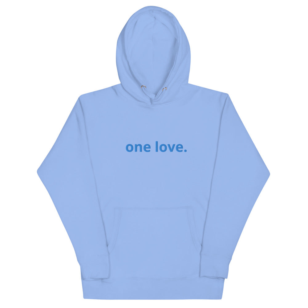 Unisex One Love Embroidered Hoodie