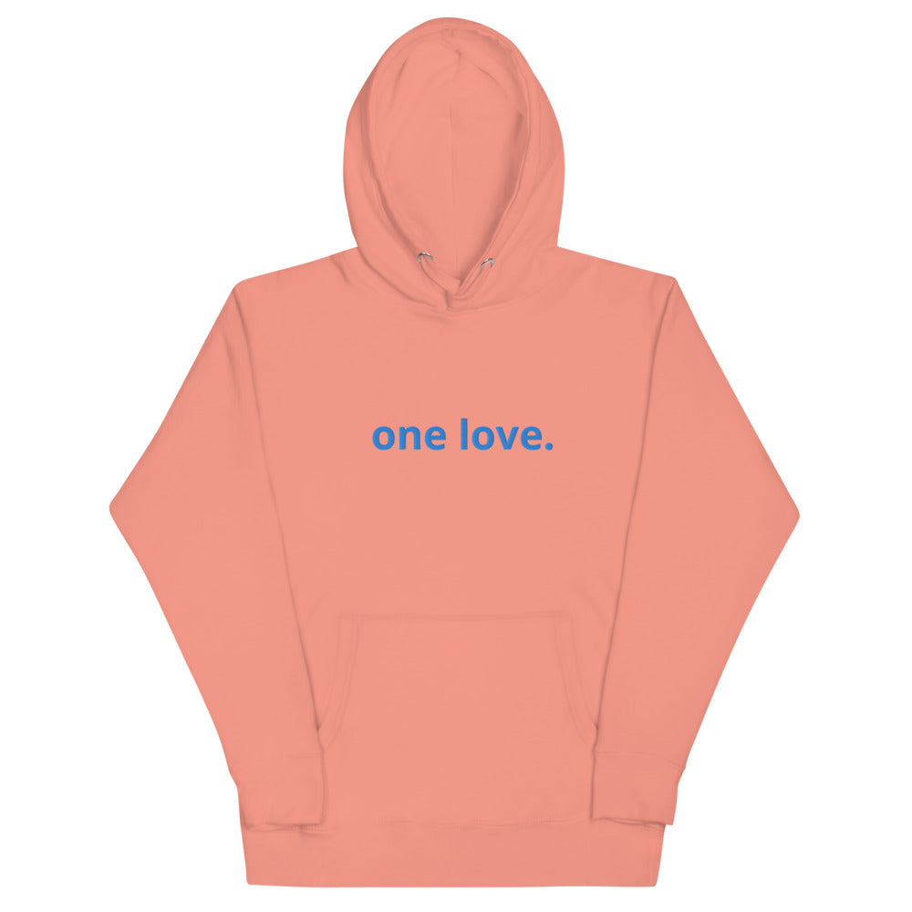 Unisex One Love Embroidered Hoodie