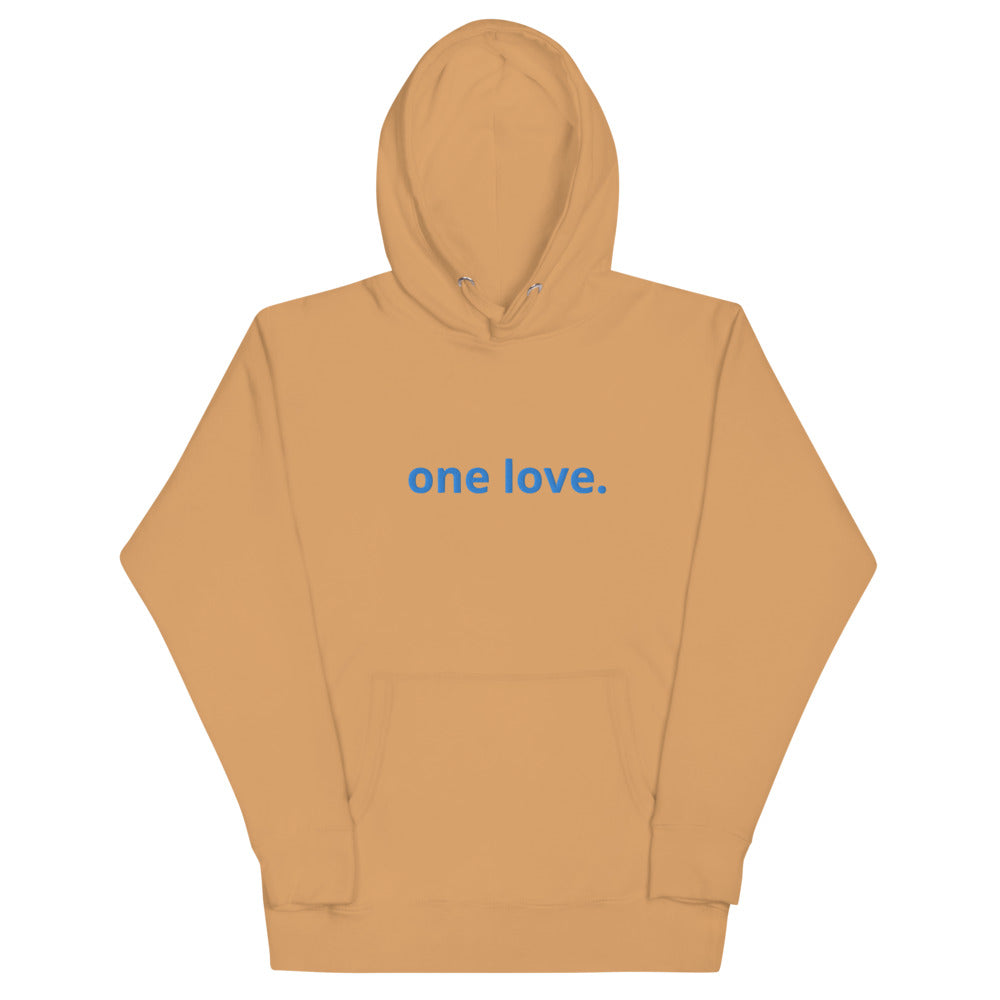 Unisex One Love Embroidered Hoodie