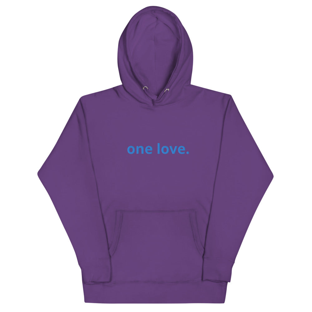 Unisex One Love Embroidered Hoodie