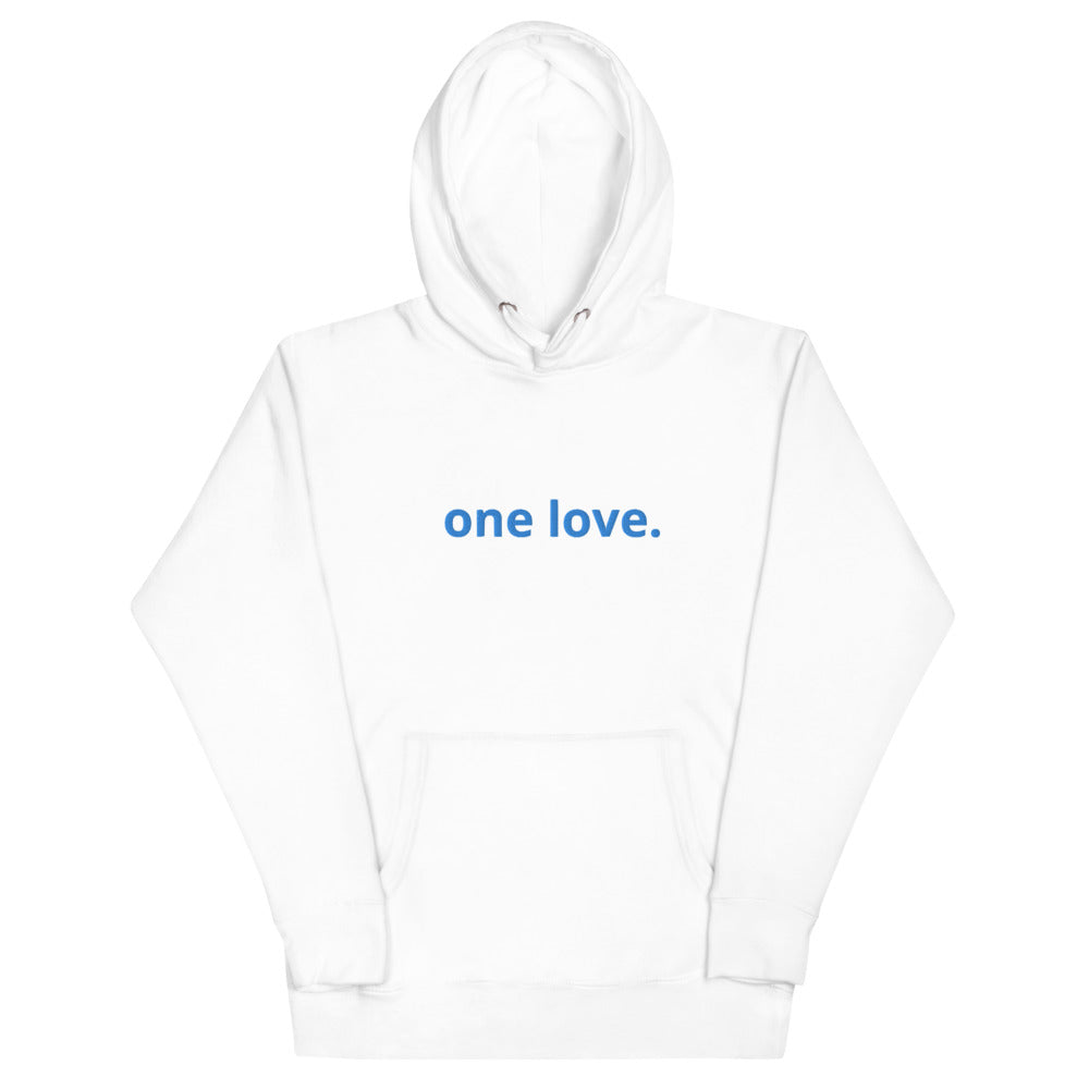 Unisex One Love Embroidered Hoodie